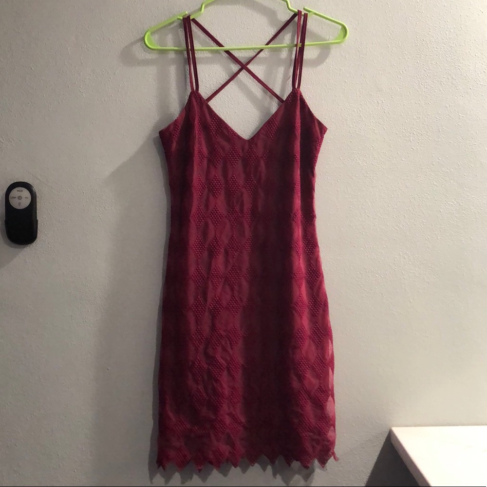 Maroon Dress